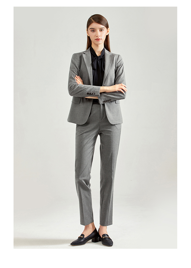 Professional Slim Fit Ladies Blazers Office Wearing Suit with Windproof Fabric Design