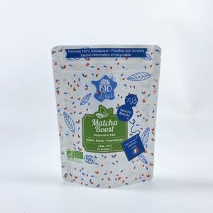 Quality SGS Stand Up Compostable Kraft Paper Bags Customizable wholesale