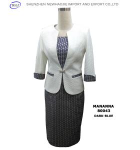 Quality dress suit styles collarless ladies dress jackets wholesale