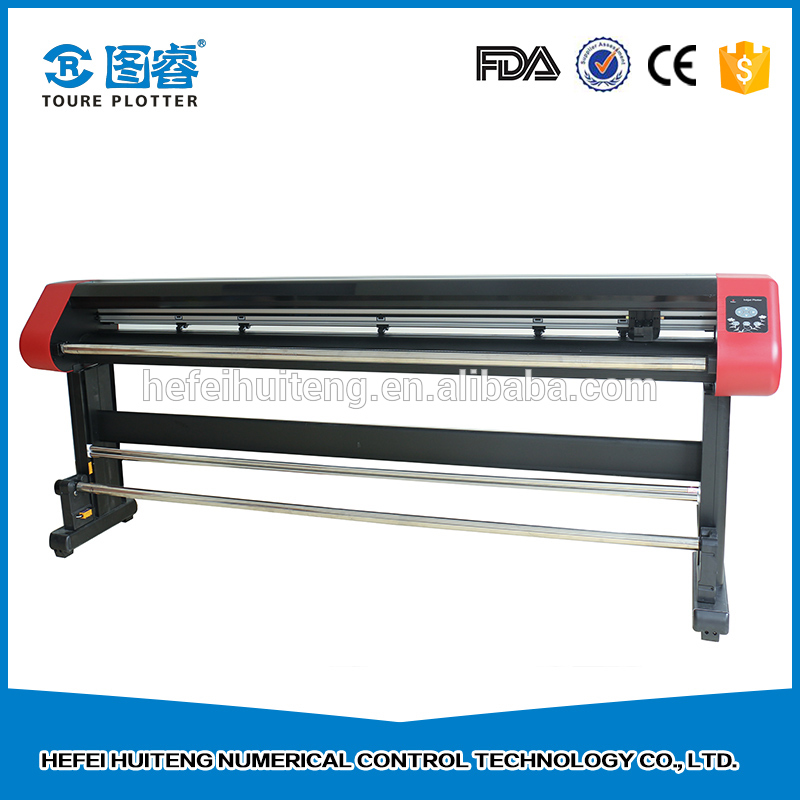 Garment printing machine factory universal cartridge vertical inkjet cutting plotter with sticker