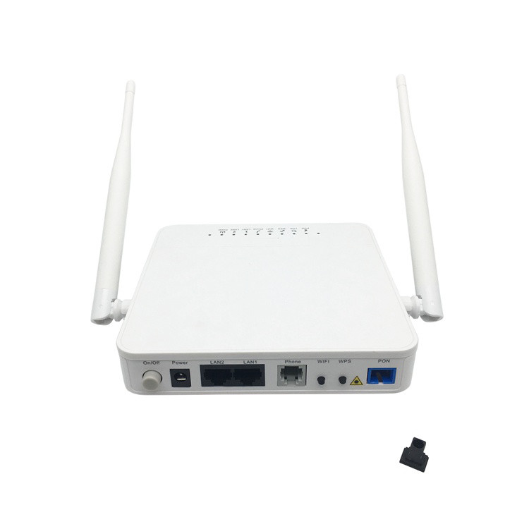 fiberhome AN5506-02FG GPON 1GE+1FE+1VOIP+2.4G WIFI ONU ONT Modem 1GE LAN English Interface With Box and Power Adapter