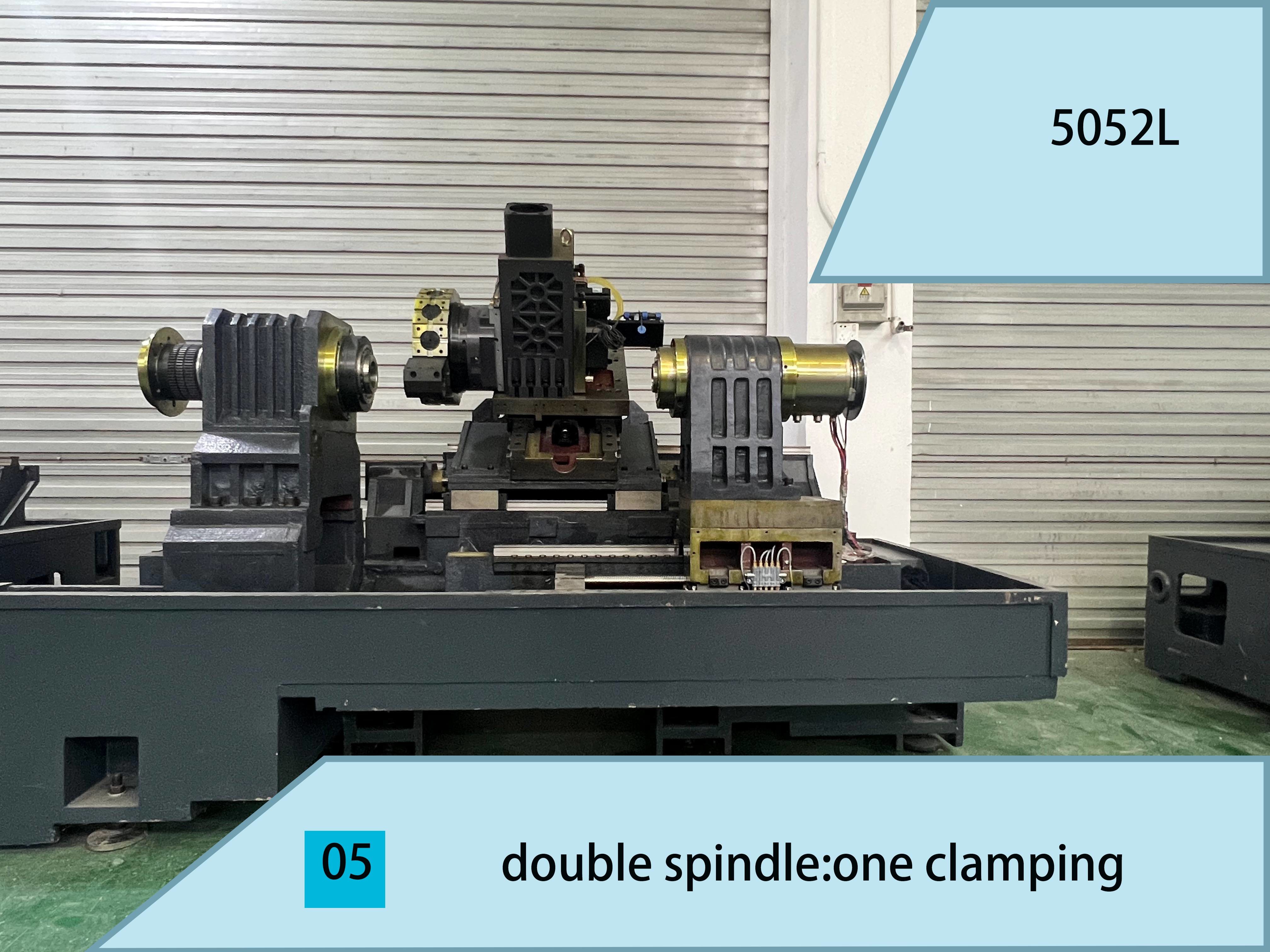5052L Dual Spindle CNC Lathe With 500mm Machining Length Y Axis