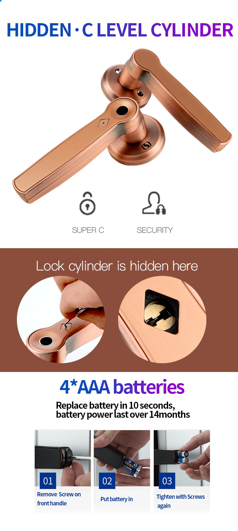 Fingerprint Smart WIFI Door Lock