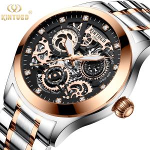 Quality Water Resistant Mechanical Skeleton Watch Shockproof Long Service Life wholesale