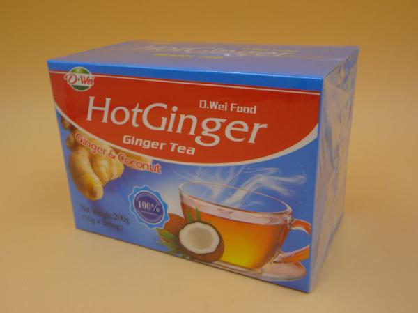 Ginger Tea Instant Drink Powder Sachet pack with display box Different flavor