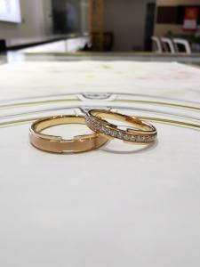Quality 18K Plated Lover Jewelry 9g Promise Rings For Couples Gold wholesale