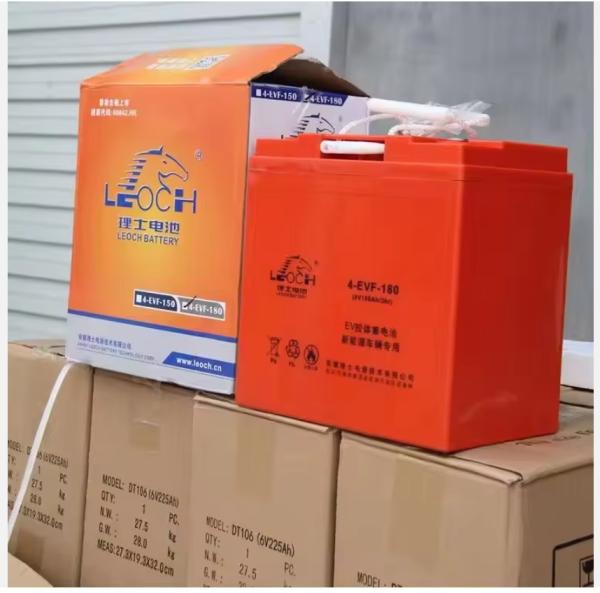 LEOCLead Acid Battery 4-EVF-1808V180Ah for Sanitation Vehicles 8V Storage Type