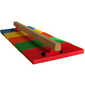 Quality Large Sport Kids Gymnastics Beam And Mat 60CM Height Waterproof Anti Crack wholesale