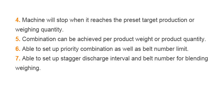 12 Belt 160 Combination Weigher For Fruit Vegetable Aquatic Products