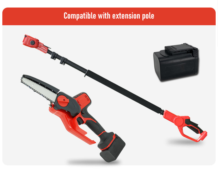 21V 6in Mini Batterie Power Electricity Cordless Lightweight Chainsaw One-Hand