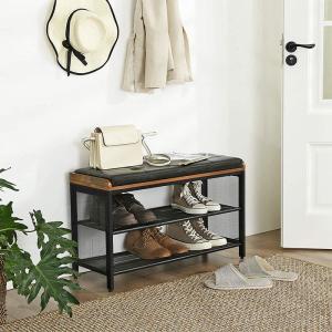 Quality Padded Shoe Bench, Shoe Rack with Cushion, Industrial Shoe Bench, Storage Shoe Rack, ULBS75X wholesale
