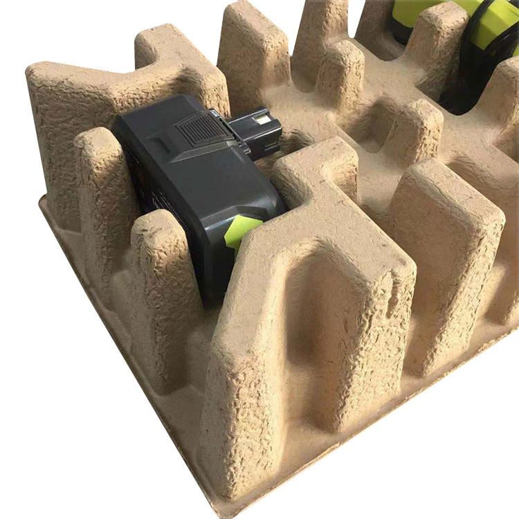 Wood Pulp Tray Packaging Sustainable Oilproof Antishock Antistatic
