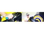 Motorbike VR Driving Simulator Fiber Glass 360 Degree Rotation For Theme Park