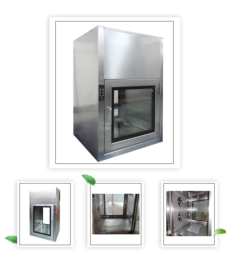 SUS304 Stainless Steel Air Shower Cleanroom Pass Box 500mm