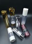 Special 15ml 30ml 50ml gold frosted vacuum skin care silver chambercosmetic