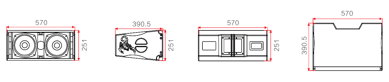 70Hz-18KHz Line Array Full Range Speakers / High Performance Speaker LA-8/LA-18