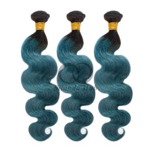 Quality #T1B/Green Body Wave Remy Human Hair Bundles Sew In Weave Bundles Brazilian Bundle Deals wholesale