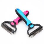 Wholesale Pet Double Sided Knotting Hair Brush Special Grooming Rake Comb For