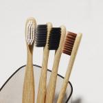 OEM 100 Recyclable Bamboo Charcoal Toothbrush Biodegradable For Adults
