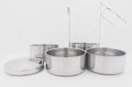 18cm Take away stainless steel food container 2 /3/4/5 Layers lunch box with