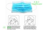 Safety Hospital Nose Mask Reusable Antiviral Face Mask Blue And White