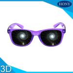 Trendy Flip Clip 3D Fireworks Glasses With Diffraction Lenses OEM / ODM