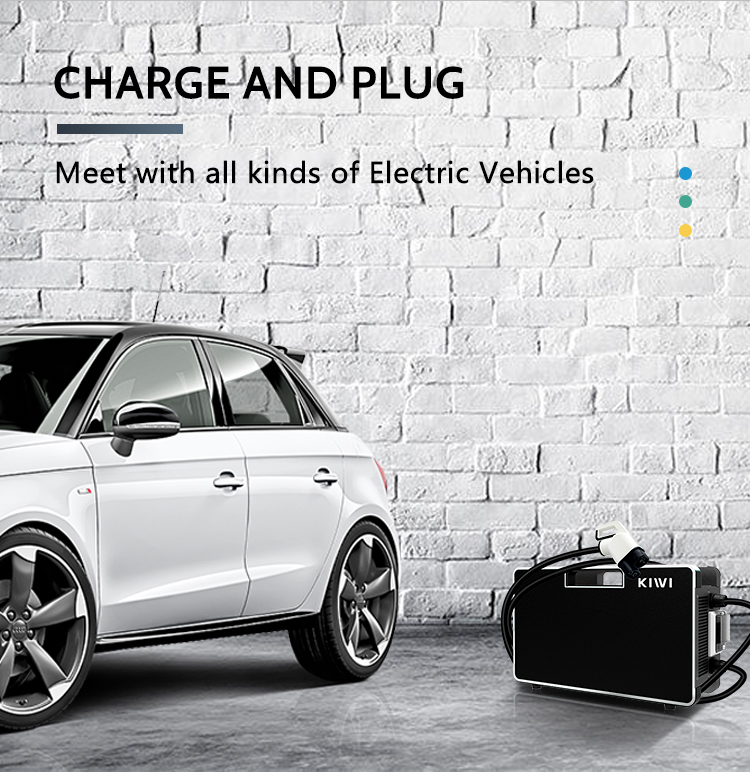 7kW Output Power Electric Vehicle Car Charger Type 2 for Supermarket and Kindergarten