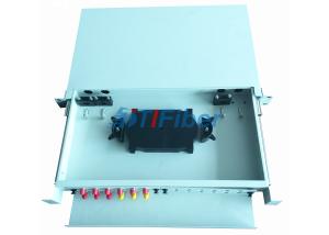 Quality ST 24 Core Slidable Fiber Optic Junction Box With Cold Rolled Steel wholesale