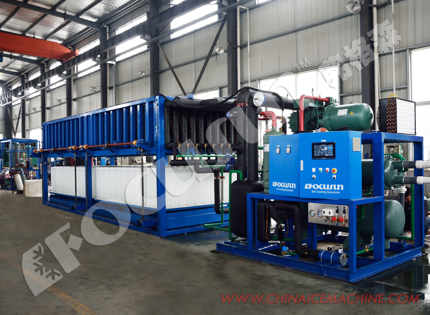 Energy Saving 12 Ton Industrial Direct Cooling Ice Block Making Machine for Block Ice