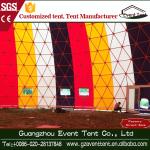 Diameter 25 M Big Colorful Circus Geodesic Dome Tent For Wedding Party