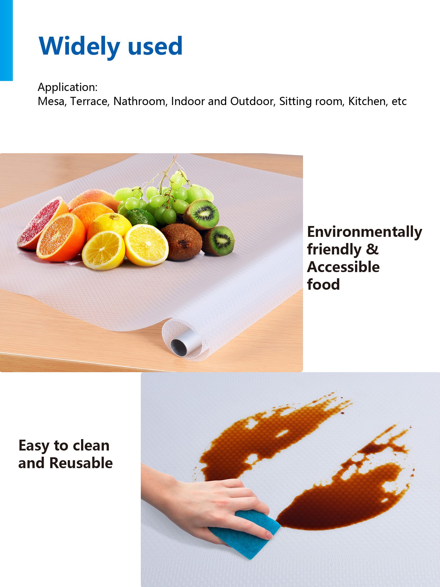 30*45cm Non Slip Shelf Liner for Refrigerator CLASSIC Design Style Can be Customized