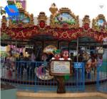 Fashion Classic Fairground Rides , Luxury Amusement Park Carousel For Children