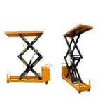 Portable 1000Kg Electric Scissor Lift Tables 24V Battery