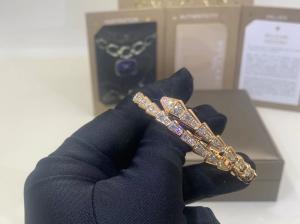 Quality Serpenti Viper Bracelet Serpenti Viper 18 Kt Yellow Gold Bracelet With Pavé Diamonds wholesale