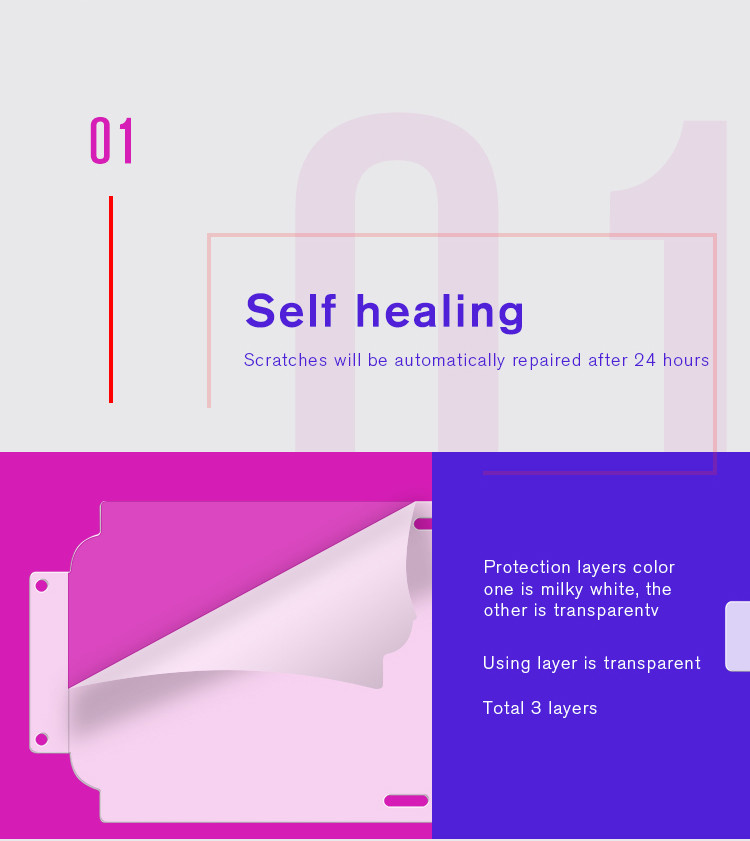 new full edge cover distributor self heal for Samsung S8+ screen protector film