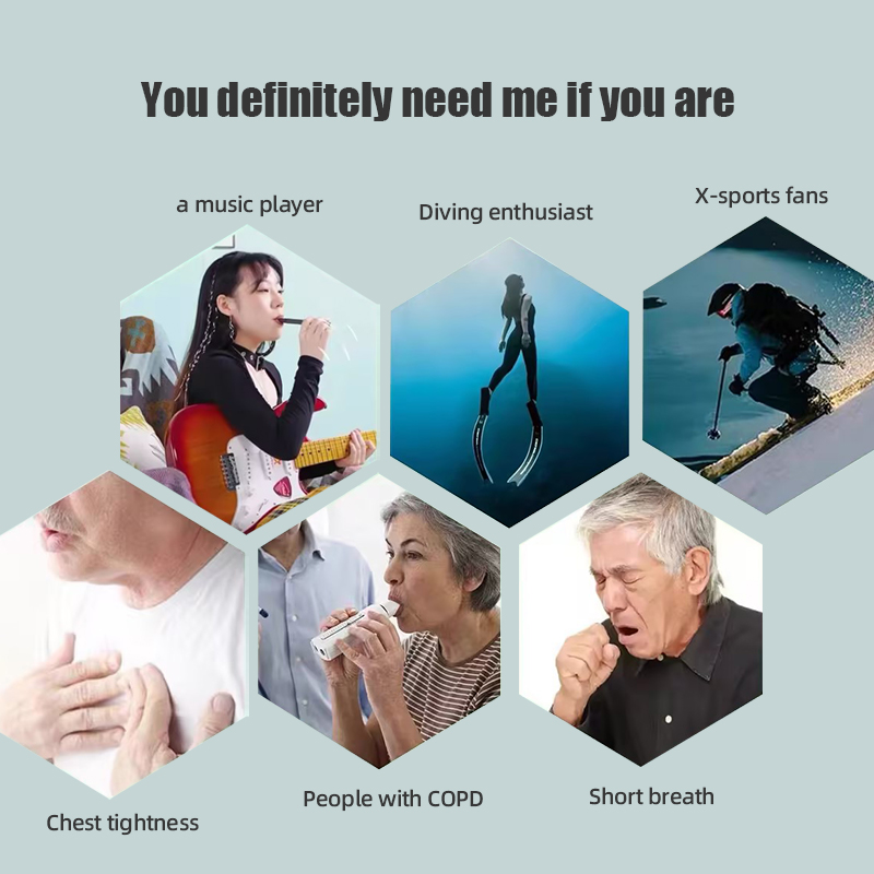 2th Generation Breath trainer Device Lung Breath Trainer Breath Max For Recovery Training Increase Lung C