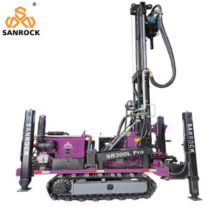 Quality Hydraulic Crawler Drilling Rig Rotary Borehole 300 Meters Water Well Drilling Rig wholesale