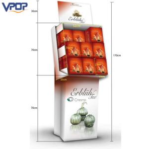 Quality Corrugated Flooring Retail Diaplay Stands, Diet Tea Display Rack wholesale