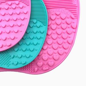 Quality Easy Cleaning Silicone Makeup Tool Mat Anti - Oxidation With Suction Cup wholesale