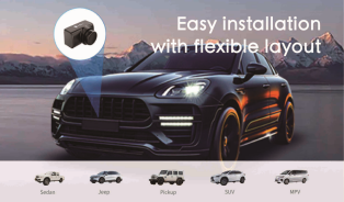 1080P 2MP Automotive Infrared ADAS Collision Avoidence Streaming Rearview Mirror