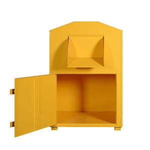 Quality Durable Clothing Donation Box Powder Coating Recycling Bin wholesale