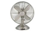 Electric 12 Inch Metal Desk Fan Three Speed Oscillating Personal Antique Nickel