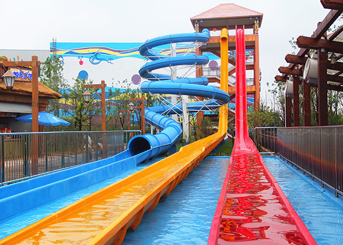 High Speed Kamikaze Water Slide With Straight Steep Drop For Hotel