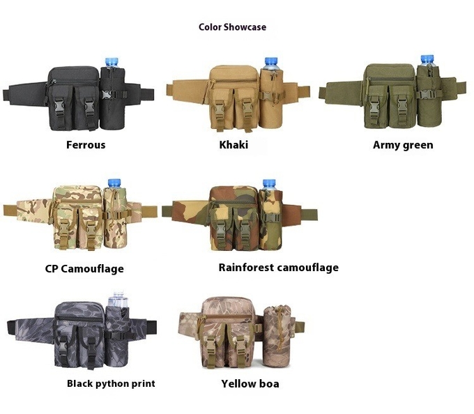 Fanny Pack Men'S Multi-Functional Sports Waterproof Small Fanny Pack Kettle Satchel Outdoor Riding Fishing Travel Kit