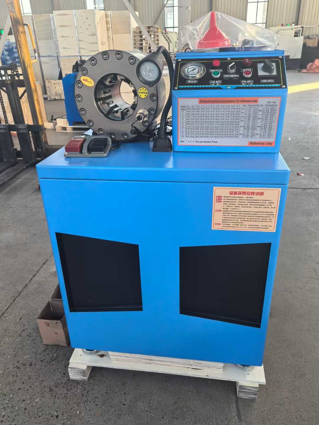 PLC Control System OEM Big Capacity Portable Hydraulic Hose Crimping Machine Hydraulic Hose Crimper