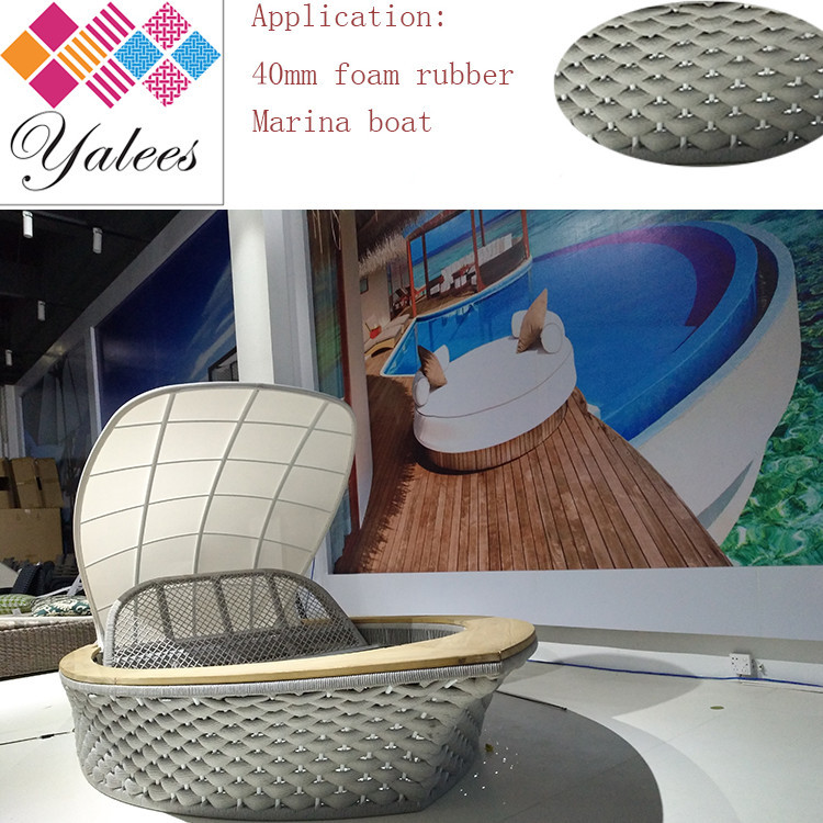Custom 15mm Flat Blue Braided Webbing For Dining / Patio Swing Chair
