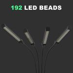 Full Spectrum 4 Head LED Clip Grow Light 96W Black For Indoor Room