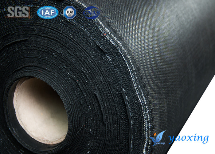 1.2mm Black Silicone Coated Fiberglass For Large Industrial And Mining Enterprises