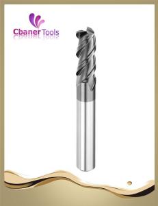 Quality HRC45 3 Flutes Carbide Square End Mills With TiAlN Coating wholesale