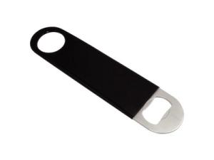 Quality Flat Stainless Steel Bottle Opener with PVC Coating,Innovative bar blade stainless steel beer bottle opener with PVC coa wholesale